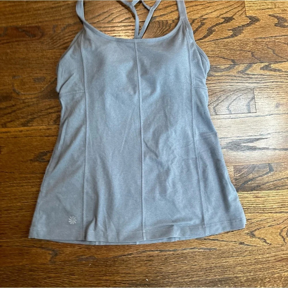 ATHLETA WOMEN'S INNER GODDESS TANK TOP Size Small Light Gray  n0888 - Picture 2 of 8